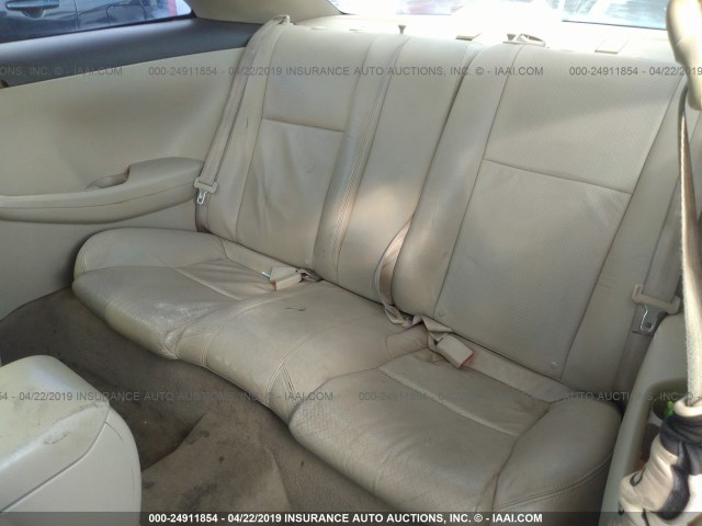 4T1CE38P26U749266 - 2006 TOYOTA CAMRY SOLARA SE/SLE BLACK photo 8