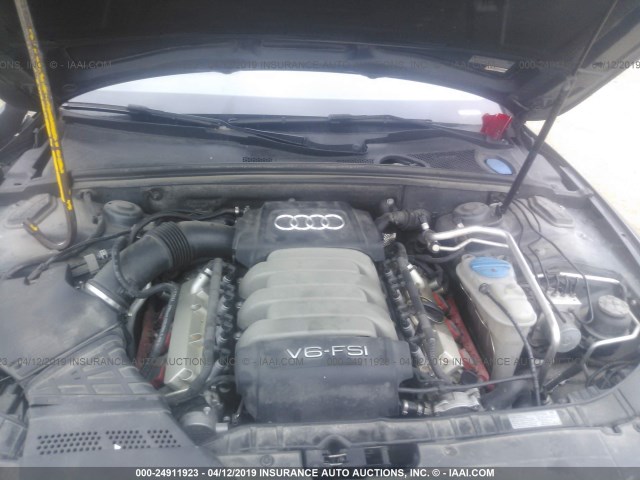 WAUDK78T29A033945 - 2009 AUDI A5 QUATTRO GRAY photo 10