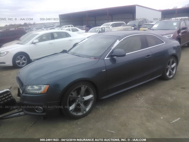 WAUDK78T29A033945 - 2009 AUDI A5 QUATTRO GRAY photo 2