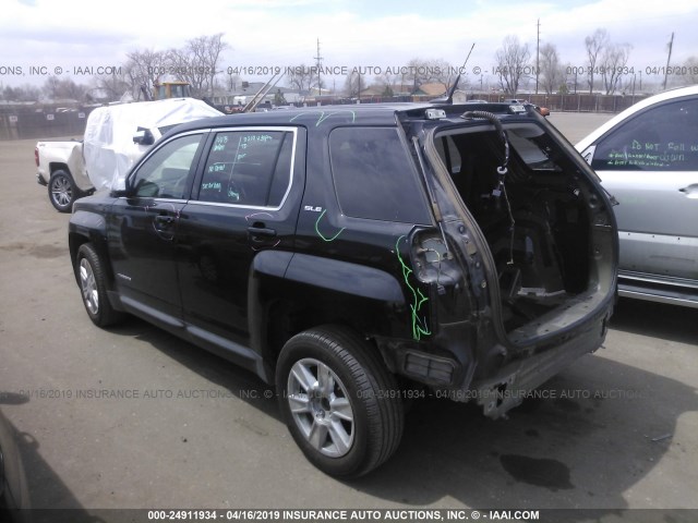 2GKFLREK2C6398036 - 2012 GMC TERRAIN SLE BLACK photo 3