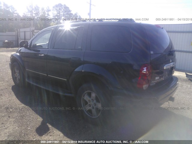 1D8HD58246F117906 - 2006 DODGE DURANGO LIMITED BLACK photo 3