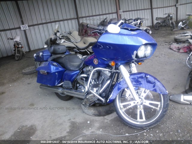 1HD1FC4117Y672702 - 2007 HARLEY-DAVIDSON FLHTCUI BLUE photo 1