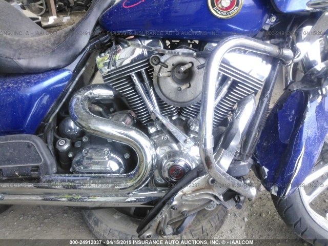 1HD1FC4117Y672702 - 2007 HARLEY-DAVIDSON FLHTCUI BLUE photo 8