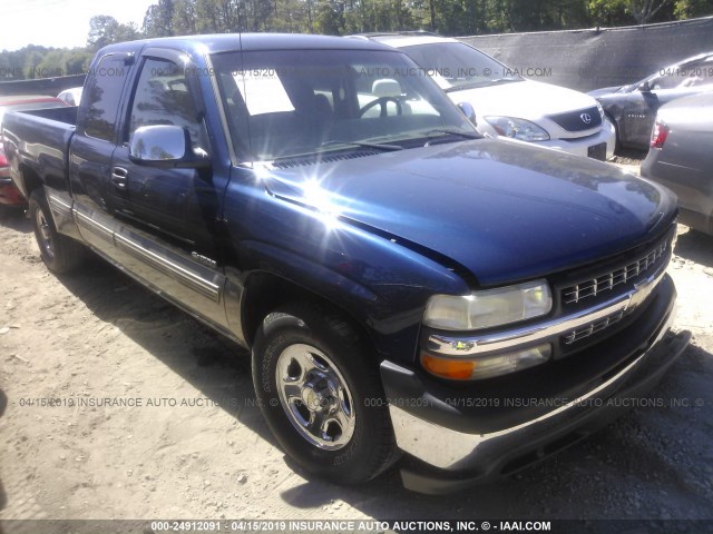 2GCEC19V4Y1359420 - 2000 CHEVROLET SILVERADO C1500 BLUE photo 1