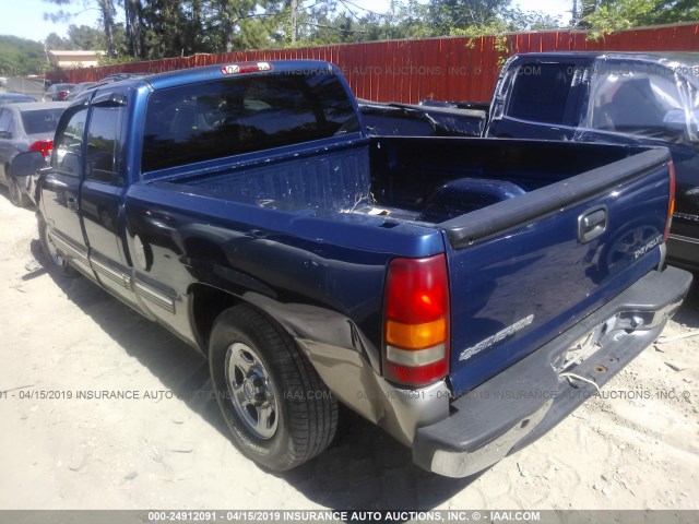 2GCEC19V4Y1359420 - 2000 CHEVROLET SILVERADO C1500 BLUE photo 3