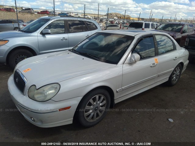 KMHWF35H94A020364 - 2004 HYUNDAI SONATA GLS/LX WHITE photo 2