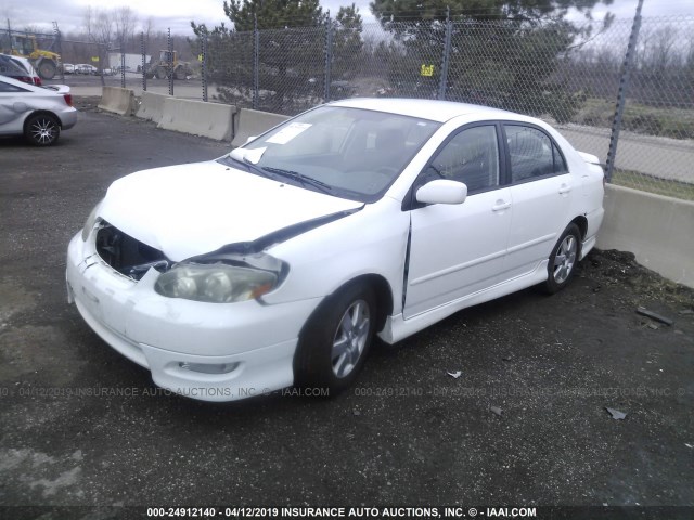 1NXBR32E35Z433168 - 2005 TOYOTA COROLLA CE/LE/S WHITE photo 2