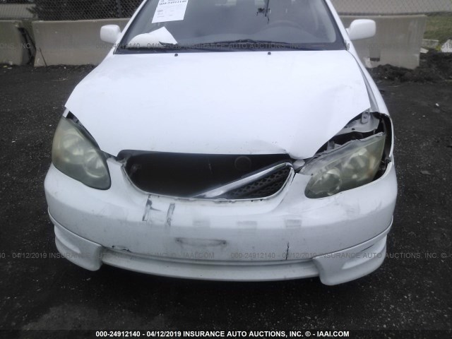 1NXBR32E35Z433168 - 2005 TOYOTA COROLLA CE/LE/S WHITE photo 6