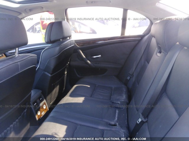 WBANV93578CZ63908 - 2008 BMW 535 XI BLACK photo 8