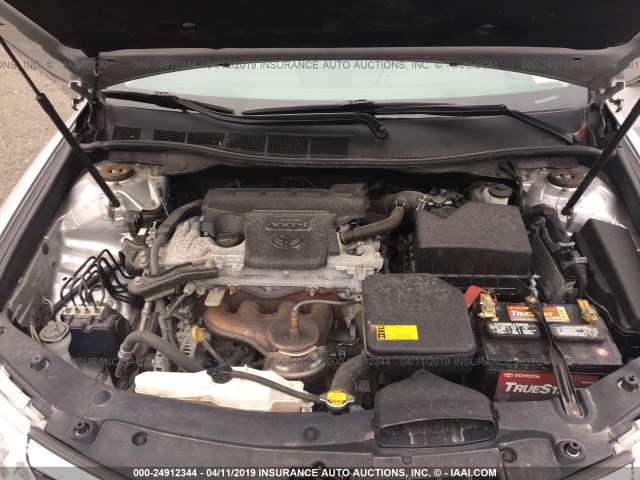 4T4BF1FK1ER386810 - 2014 TOYOTA CAMRY L/SE/LE/XLE 银色 照片 10