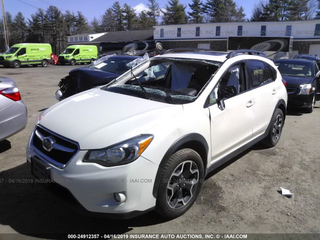 JF2GPADC8F8282095 - 2015 SUBARU XV CROSSTREK 2.0 PREMIUM WHITE photo 2