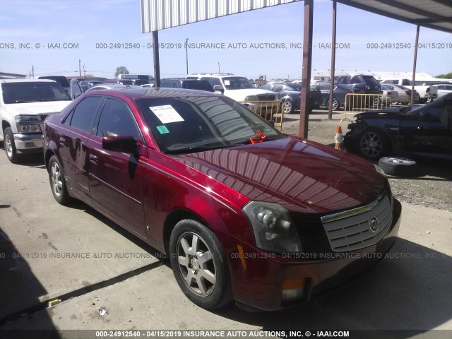 1G6DP577470167391 - 2007 CADILLAC CTS HI FEATURE V6 RED photo 1