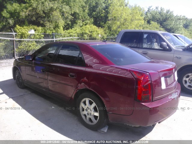 1G6DP577470167391 - 2007 CADILLAC CTS HI FEATURE V6 RED photo 3