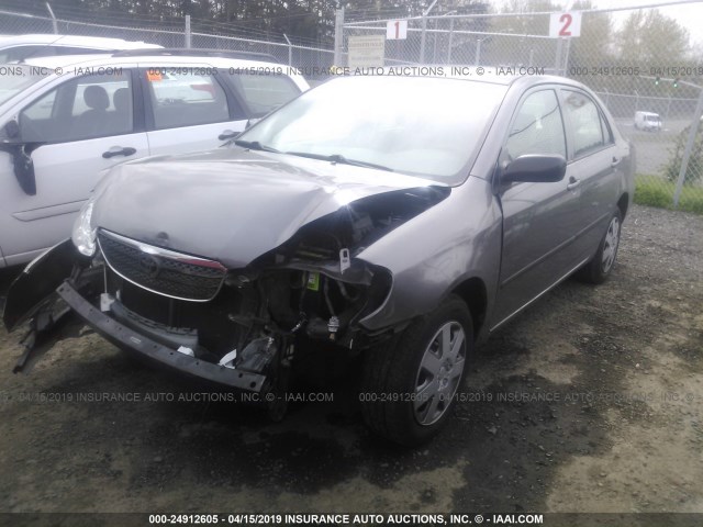 1NXBR32E96Z730687 - 2006 TOYOTA COROLLA CE/LE/S GRAY photo 2