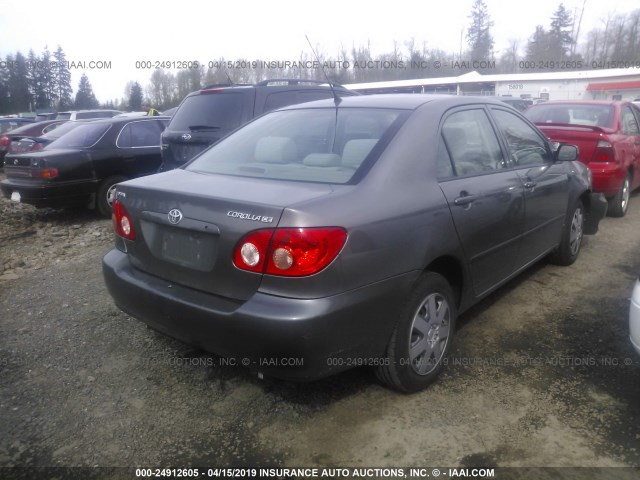 1NXBR32E96Z730687 - 2006 TOYOTA COROLLA CE/LE/S GRAY photo 4