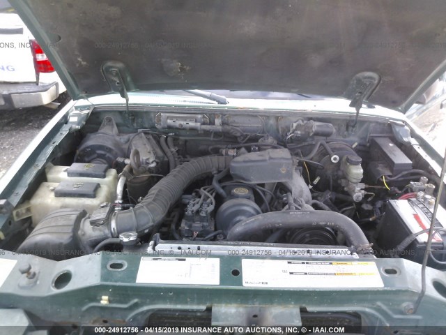 4F4YR12C8XTM00023 - 1999 MAZDA B2500 GREEN photo 10