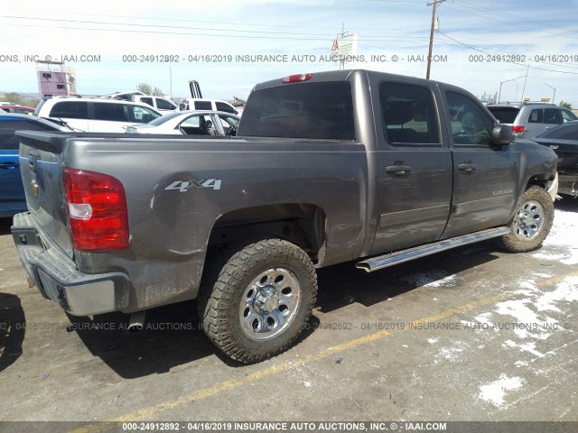 3GCPKREA7DG163583 - 2013 CHEVROLET SILVERADO K1500 LS GRAY photo 4