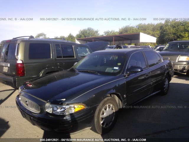 1G4HP52K144171893 - 2004 BUICK LESABRE CUSTOM BLACK photo 2