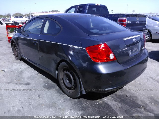 JTKDE177070176349 - 2007 TOYOTA SCION TC 灰色 照片 3