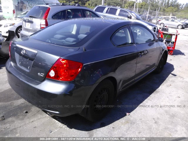 JTKDE177070176349 - 2007 TOYOTA SCION TC 灰色 照片 4