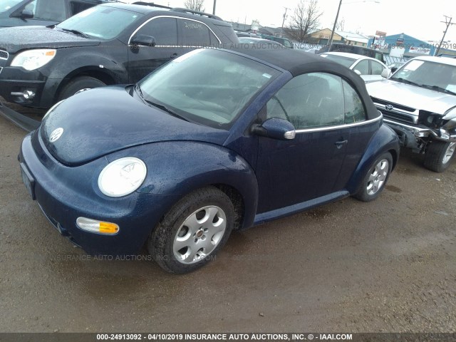 3VWCK21Y83M304618 - 2003 VOLKSWAGEN NEW BEETLE GLS 蓝色 照片 2