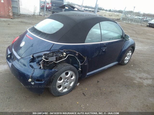 3VWCK21Y83M304618 - 2003 VOLKSWAGEN NEW BEETLE GLS 蓝色 照片 4