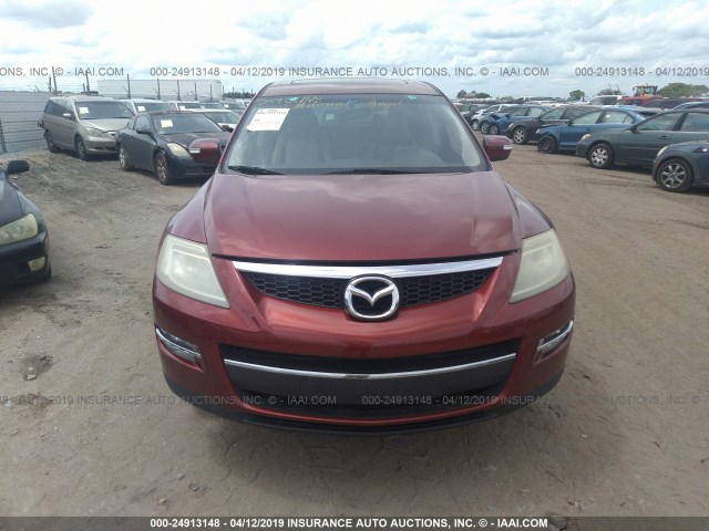 JM3TB28Y070112988 - 2007 MAZDA CX-9 RED photo 6