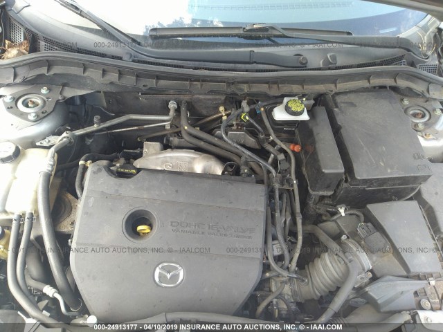 JM1BL1H68A1285699 - 2010 MAZDA 3 S GRAY photo 10