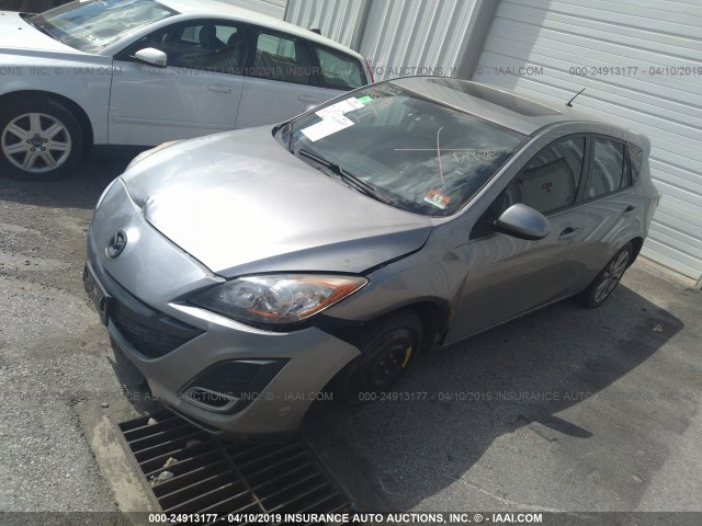 JM1BL1H68A1285699 - 2010 MAZDA 3 S GRAY photo 2