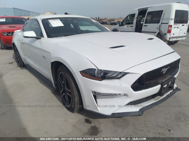 1FA6P8CFXJ5143391 - 2018 FORD MUSTANG GT WHITE photo 1