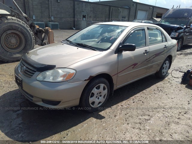 2T1BR32E54C831708 - 2004 TOYOTA COROLLA CE/LE/S TAN photo 2