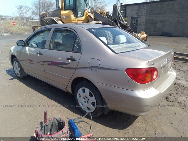 2T1BR32E54C831708 - 2004 TOYOTA COROLLA CE/LE/S TAN photo 3