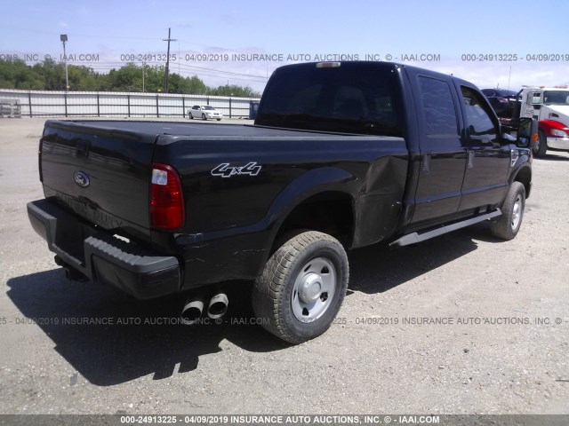 1FTWW31RX8EB00208 - 2008 FORD F350 SRW SUPER DUTY BLACK photo 4