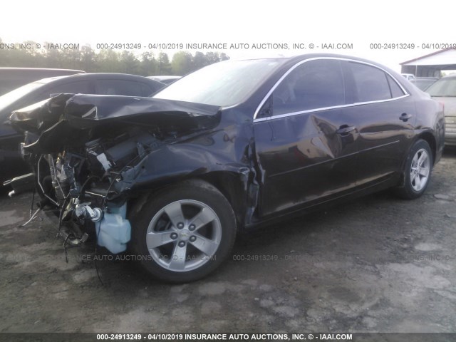 1G11B5SL1EF277384 - 2014 CHEVROLET MALIBU LS BLACK photo 2