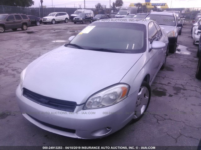 2G1WL15C979258164 - 2007 CHEVROLET MONTE CARLO SS SILVER photo 2