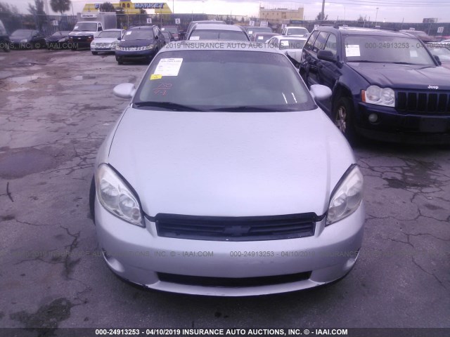 2G1WL15C979258164 - 2007 CHEVROLET MONTE CARLO SS SILVER photo 6