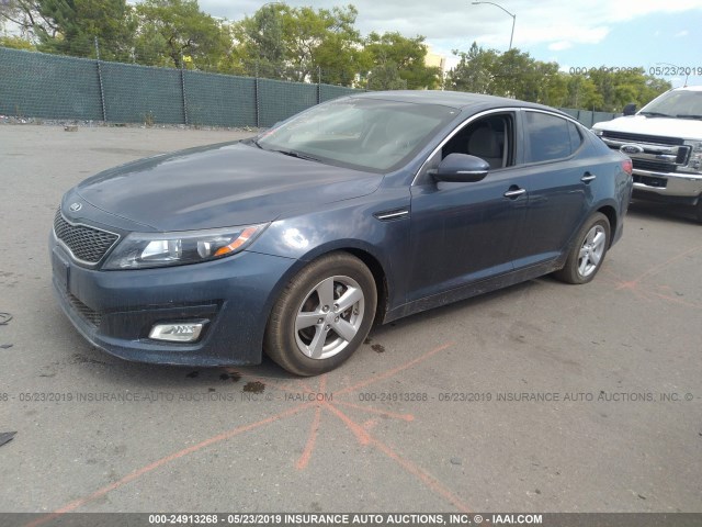 5XXGM4A75FG429048 - 2015 KIA OPTIMA LX GRAY photo 2