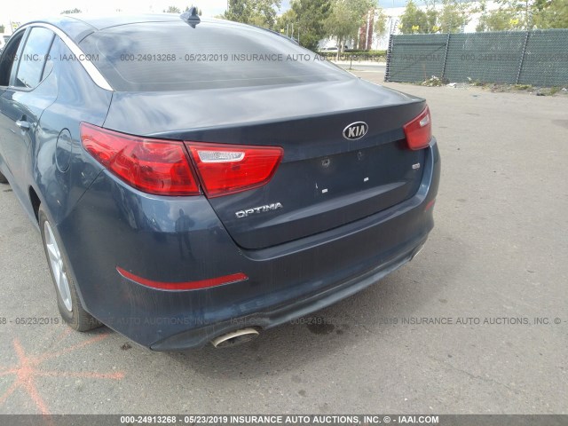 5XXGM4A75FG429048 - 2015 KIA OPTIMA LX GRAY photo 6