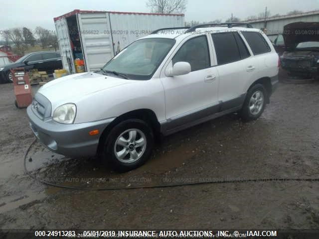 KM8SC13D55U941749 - 2005 HYUNDAI SANTA FE GLS/LX WHITE photo 2