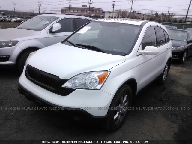 JHLRE48767C123105 - 2007 HONDA CR-V EXL WHITE photo 2