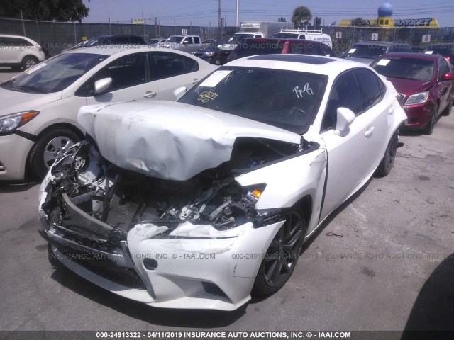 JTHBE1D29G5026992 - 2016 LEXUS IS 350 WHITE photo 2