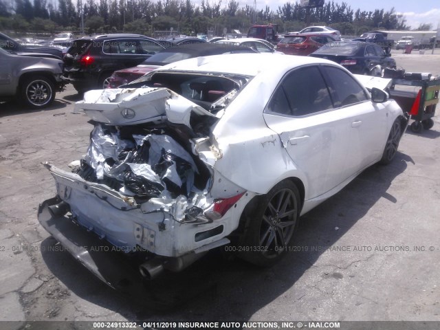 JTHBE1D29G5026992 - 2016 LEXUS IS 350 WHITE photo 4