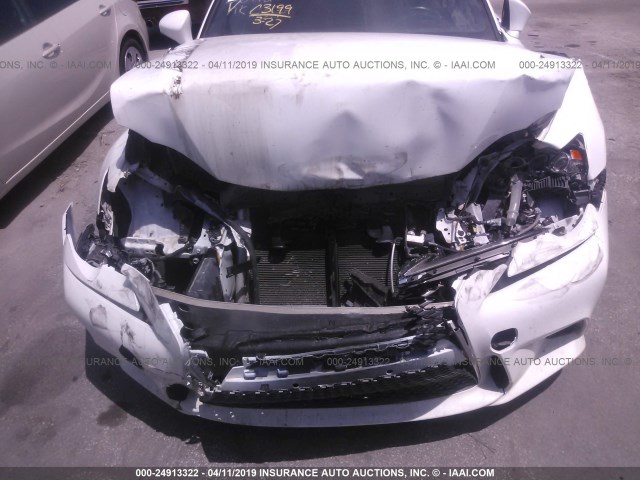 JTHBE1D29G5026992 - 2016 LEXUS IS 350 WHITE photo 6