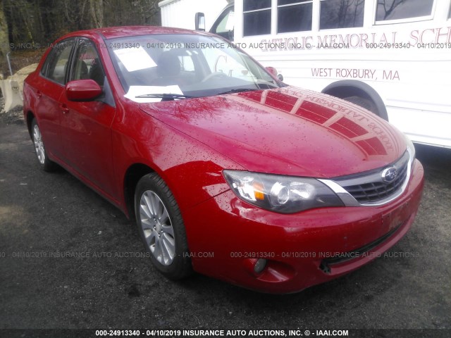 JF1GE61698H523431 - 2008 SUBARU IMPREZA 2.5I RED photo 1