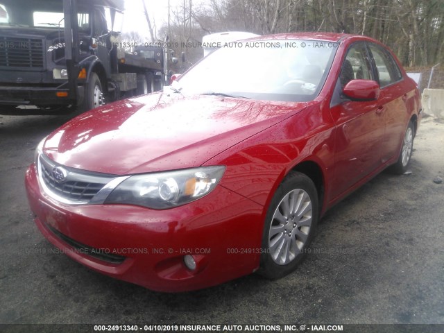 JF1GE61698H523431 - 2008 SUBARU IMPREZA 2.5I RED photo 2