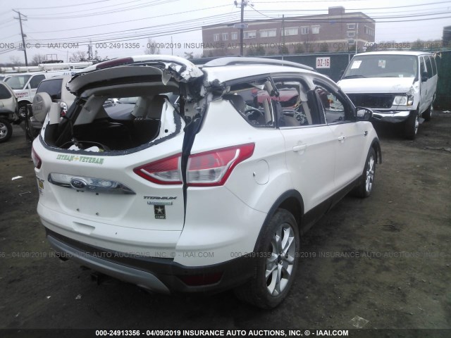 1FMCU0J94EUC57351 - 2014 FORD ESCAPE TITANIUM WHITE photo 4