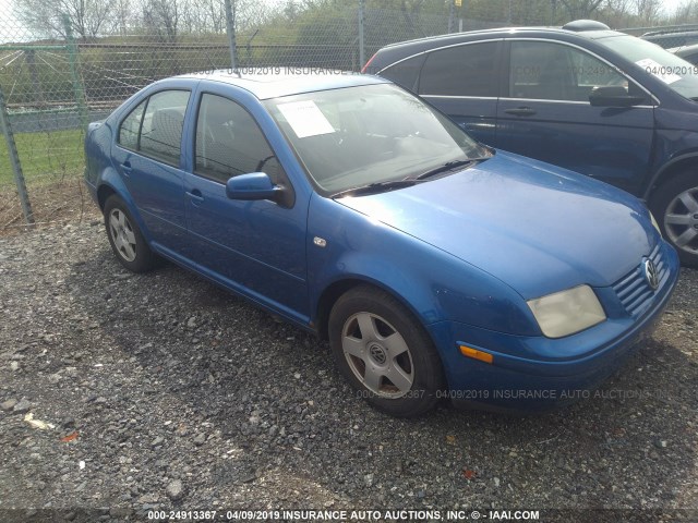 3VWSK69M11M104262 - 2001 VOLKSWAGEN JETTA GLS BLUE photo 1