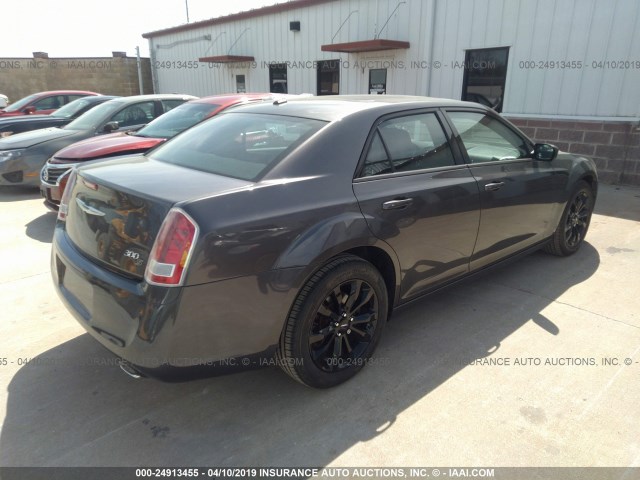 2C3CCAGT3EH331883 - 2014 CHRYSLER 300 GRAY photo 4