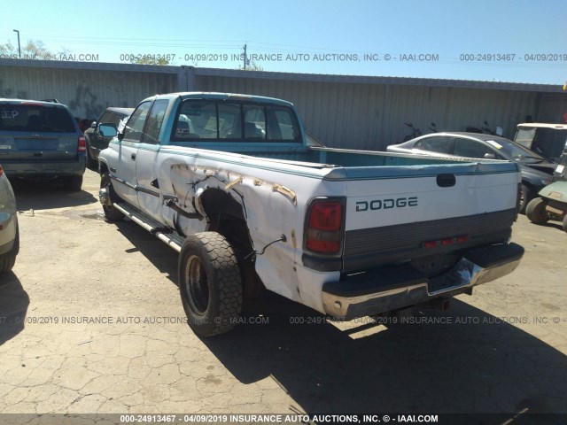 3B7MC33C6TM122069 - 1996 DODGE RAM 3500 BLUE photo 3