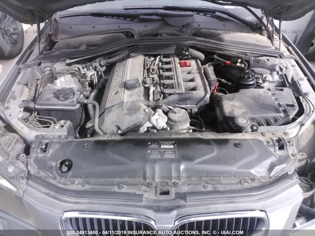 WBANA53555B861402 - 2005 BMW 525 I GRAY photo 10